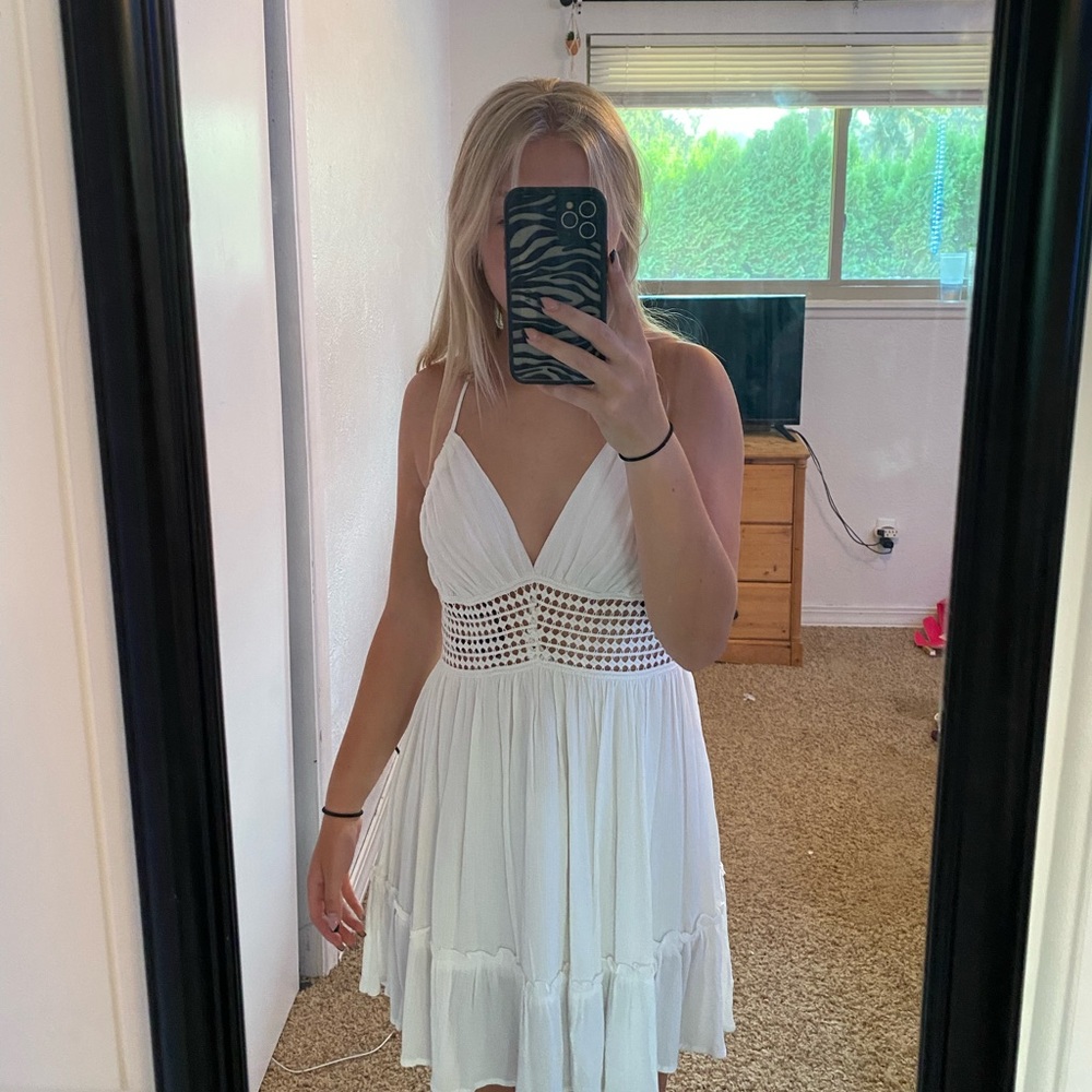 white dress